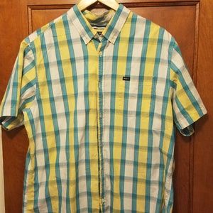 RVCA	Short-Sleeve		Button-Down Shirt